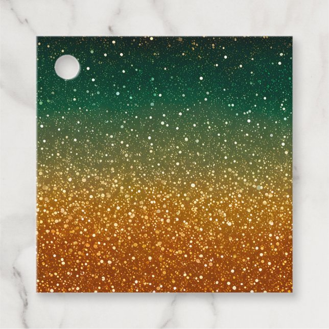 Färgglada glitterkonstpresenttaggar gåvor etiketter (Framsida)