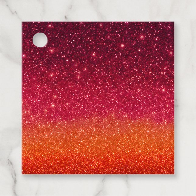 Färgglada glitterkonstpresenttaggar gåvor etiketter (Framsida)
