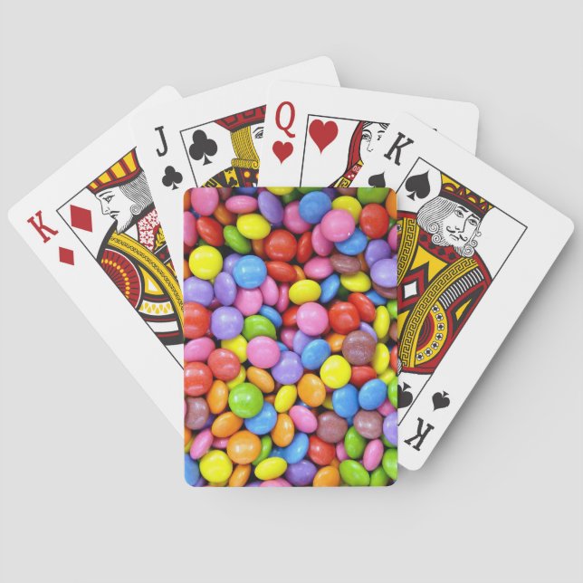 Färgglada godisar casinokort (Baksidan)