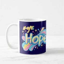 Färgglada Graffiti med Hopp - Y2K Glitter Estetik Kaffemugg