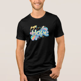 Färgglada Graffiti med Hopp - Y2K Glitter Estetik T Shirt