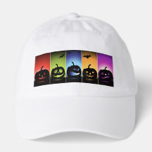 Färgglada Halloween-pumpor