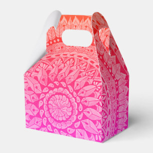 Färgglada Handritade Mandala Presentlådor