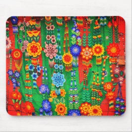 Färgglada Hippie Blommönster Musmatta