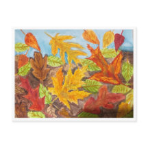 Färgglada höstlöv