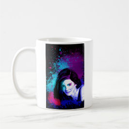 Färgglada inslag kaffemugg