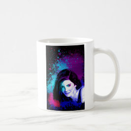 Färgglada inslag kaffemugg