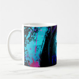 Färgglada inslag kaffemugg