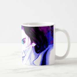 Färgglada inslag kaffemugg