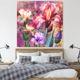 Färgglada Irisar Canvas Print