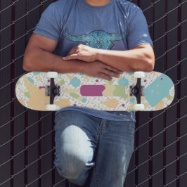 Färgglada isglasspridningar Mönster namn  Mini Skateboard Bräda 18,5 Cm