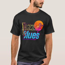 Färgglada Jazz & Blues-vibbar T Shirt