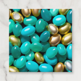 Färgglada Jelly Bean-konstpresenttaggar Gåvor Etiketter