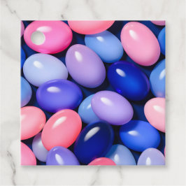 Färgglada Jelly Bean-konstpresenttaggar Gåvor Etiketter