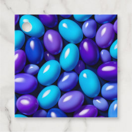 Färgglada Jelly Bean-konstpresenttaggar Gåvor Etiketter