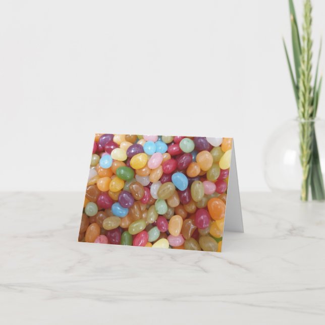 Färgglada Jelly Beans-kort Kort (Framsida)