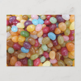 Färgglada Jelly Beans Vykort