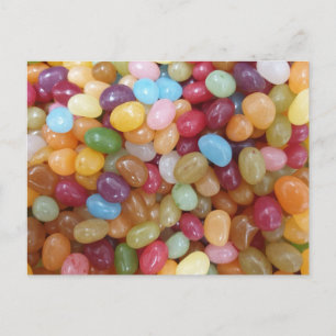 Färgglada Jelly Beans Vykort