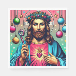 Färgglada Jesus servetter! Pappersservett