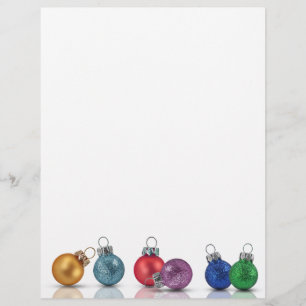 Färgglada julglitterdekorationer