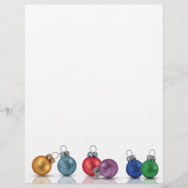 Färgglada julglitterdekorationer