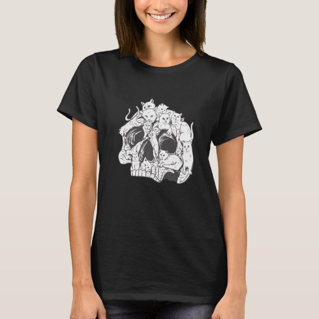 Färgglada katter av fantasin   t shirt (Framsida)