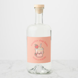 Färgglada Kawaii Söta yoghurt Smoothies frukt Juic Spritflaskor Etikett