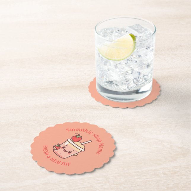 Färgglada Kawaii Söta yoghurt Smoothies frukt Juic Underlägg Papper (Insitu)