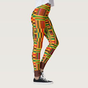 Färgglada Kente Leggings