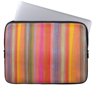 Färgglada kolboho-ränder laptop fodral