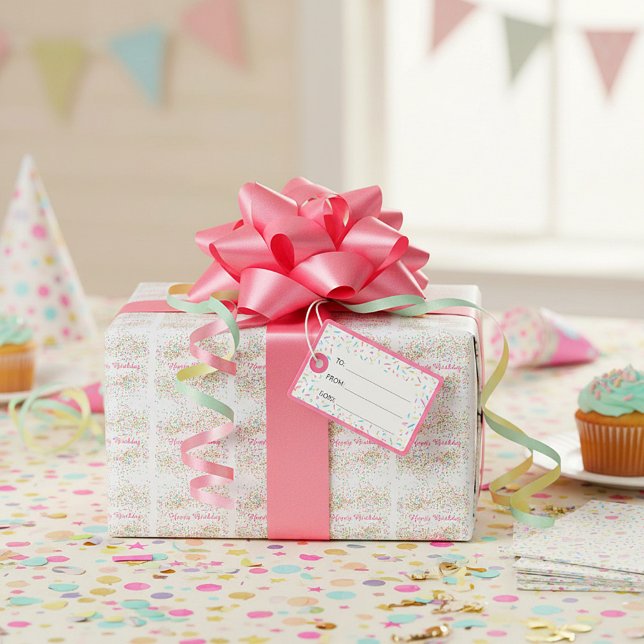 Färgglada konfetti presentpapper (Skapare uppladdad)