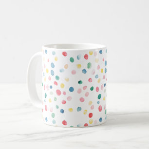 Färgglada Konfettipunkter Kaffemugg