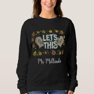Färgglada kritskriftstil Åter till skolan Lärare T Shirt