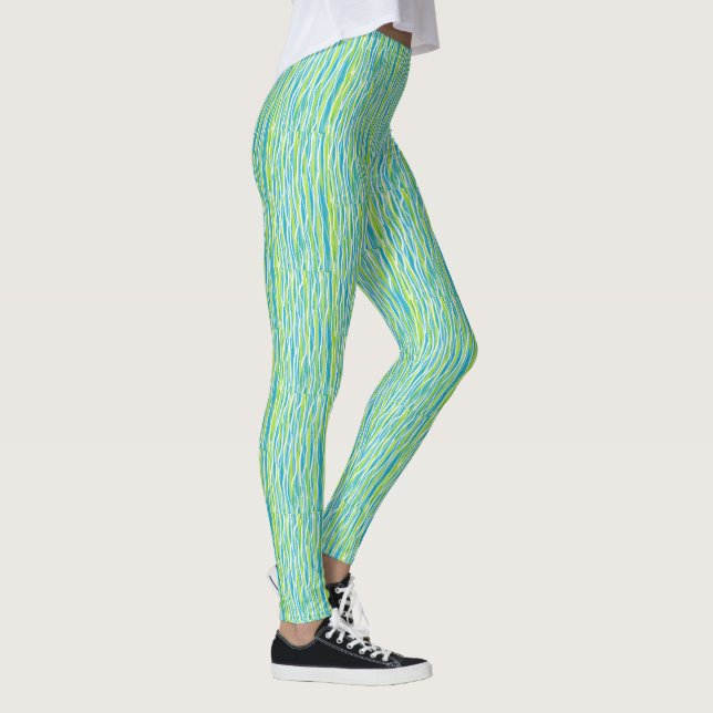 Färgglada Leggings Med Spandex för Bukkontroll (Höger)