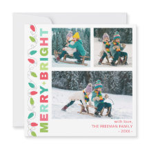 Färgglada Ljus Glad + Ljuvlig Fotokort