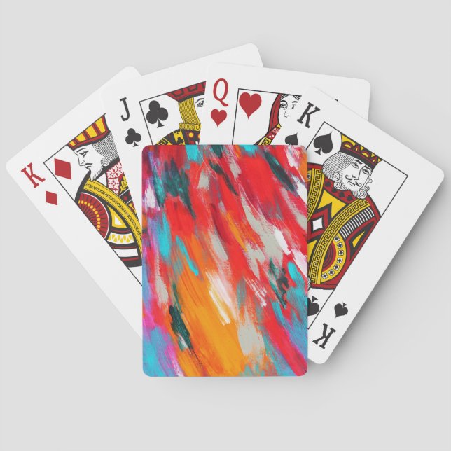 Färgglada ljusa färger   casinokort (Baksidan)