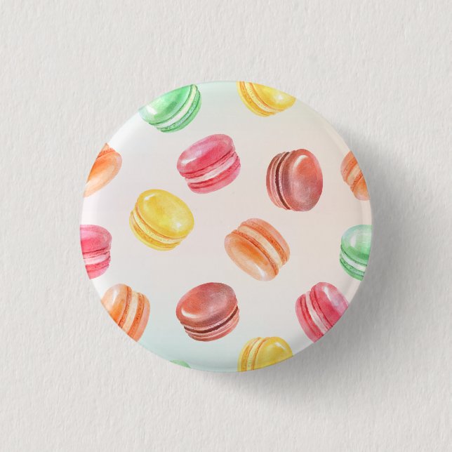 Färgglada Macarons Knapp (Framsida)