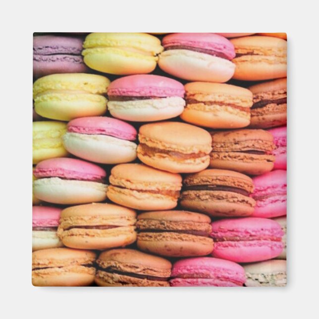 Färgglada Macaroons Magnet (Framsidan)
