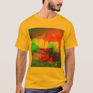 Färgglada manar för Tamr Hennalagun mode T Shirt