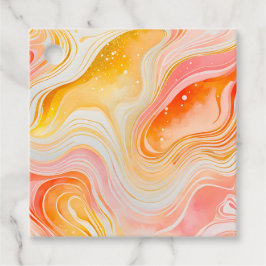 Färgglada marmorbläck konst presentkort gåvor etiketter