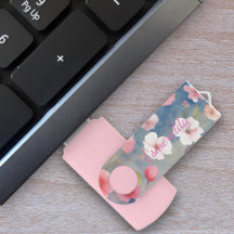 Färgglada mjuka akvarell rosa vårblommor