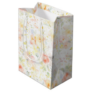 Färgglada mjuka blommor Elegant Boho målad mönster