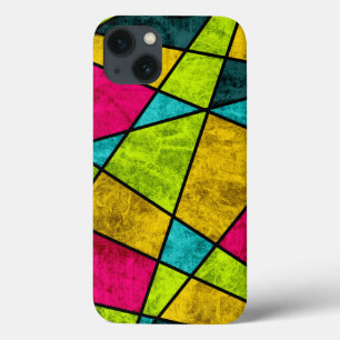 Färgglada moderna neon abstrakta geometriska forme