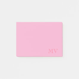 Färgglada Monogram Post-It-lappar Post-it Block