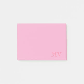 Färgglada Monogram Post-It-lappar Post-it Block