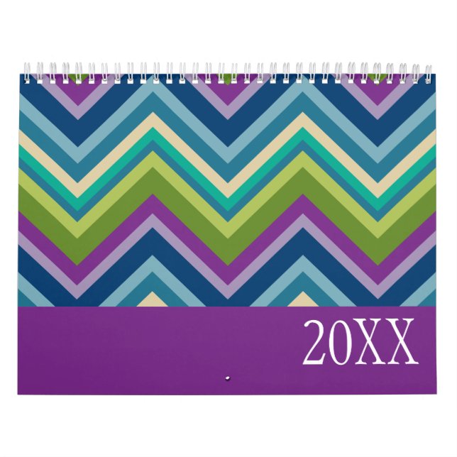 Färgglada mönster och funky designs kalender (Omslag)