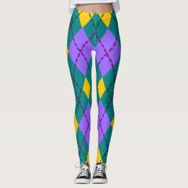 Färgglada mönstrade Leggings