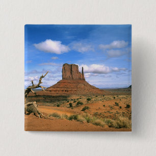 Färgglada Monument Valley handskar i Utah USA Knapp