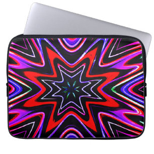 Färgglada Neon Vibes Mönster Laptop Fodral