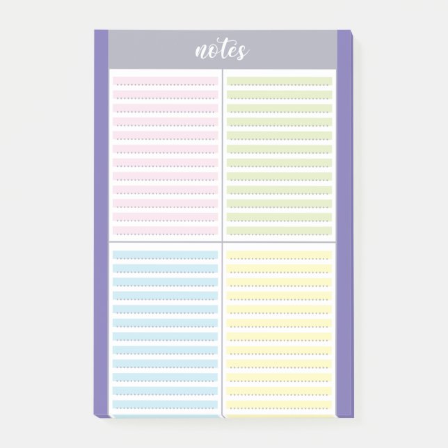 Färgglada notislådor   post-it block (Framsida)